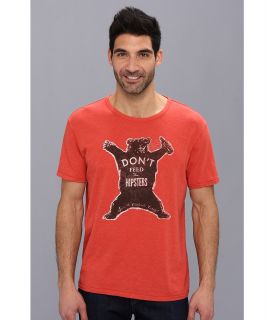 Lucky Brand Hipsters Graphic Tee Mens T Shirt (Red)