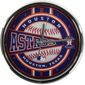 Houston Astros Chrome Clock