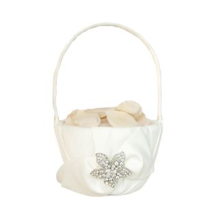 IVY LANE DESIGN Ivy Lane Design Eva Flower Girl Basket, White