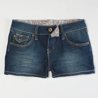Flap Pocket Girls Denim Shorts Dark Wash In Sizes 14, 16, 10, 8, 12, 7 For
