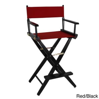 Extra wide 30 inch Premium American Oak Bar height Directors Chair