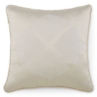 LIZ CLAIBORNE Bliss 18 Square Decorative Pillow, Cream