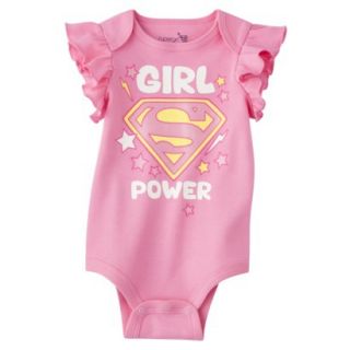 Newborn Girls Super Girl Bodysuit   Pink 0 3 M