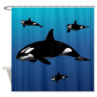  Orca Shower Curtain  Use code FREECART at Checkout