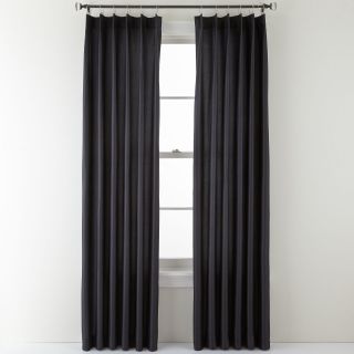 Studio Finley Metal Tab Window Curtain Panel, Black