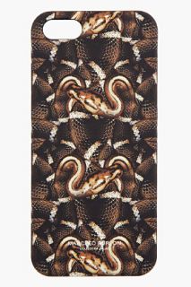 Marcelo Burlon County Of Milan Brown Snake Print Iphone 5 Case