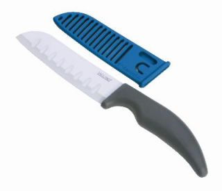 Jaccard 5 in Ceramic Santoku Knife w/ Ergonomic Soft Grip Handle