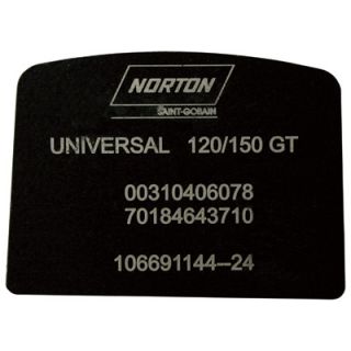 Norton Abrader Metal Bond Diamond Tool   3 Pk., Boomerang Segment, FGW