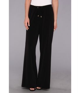 Calvin Klein Jersey Wide Leg Pant Womens Casual Pants (Black)