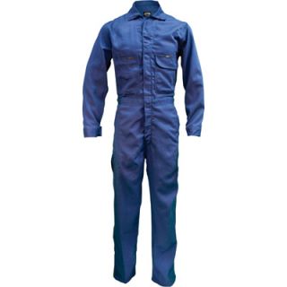 Key Flame Resistant Contractor Coverall   Navy, 48 Short, Model# 984.41