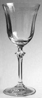 Oneida Mignon Water Goblet   Clear,Straight Opticfrosted Cut
