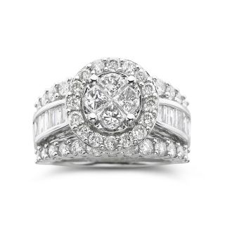 Harmony Eternally in Love 3 CT. T.W. Diamond Bridal Ring, White/Gold, Womens