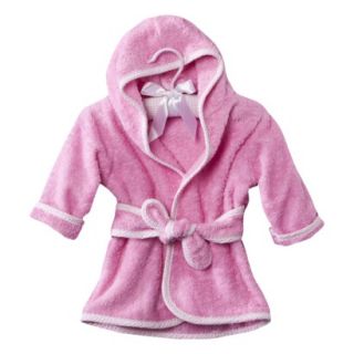 Trend Lab Pink Infant Hooded Robe Wit Paded Hangr   6 9 months