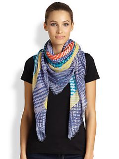 Marc by Marc Jacobs Dotted Crosshatch Woven Scarf   Bermuda