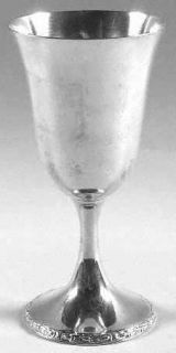 Frank Whiting Talisman Rose (Str,1948,Plain,Hollowwre) Sterling Water Goblet   S