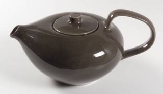 Oneida Russel Wright Charcoal Gray Teapot & Lid, Fine China Dinnerware   Dark Gr