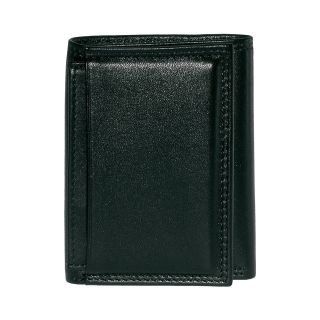 Buxton Emblem Tri fold Leather Wallet, Mens