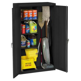 Tennsco Janitorial Supply Cabinet JAN6618DH Color Black