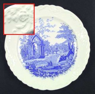 Taylor, Smith & T (TS&T) English Abbey Blue Dinner Plate, Fine China Dinnerware