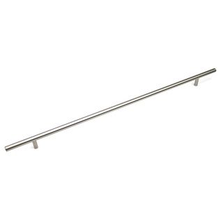 Stainless Steel 28 inch Cabinet Bar Pull Handles (case Of 10) (100 percent stainless steelFinish Brushed nickelOverall length 28 inches Hole to hole spacing 24.5 inchesProjection 1.375 inchesDiameter 0.5 inchModel 12SL0028S)