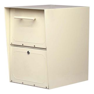 Architectural Mailboxes Oasis Post Mount Drop Box Pearl Gray   5103G