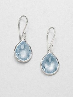 IPPOLITA Blue Topaz Sterling Silver Teardrop Earrings   Light Blue Silver