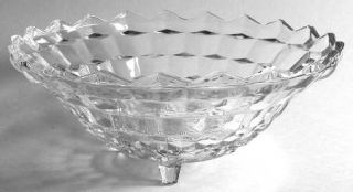 Colony Whitehall Clear Footed Bowl   Stacked Cube Design, Clear