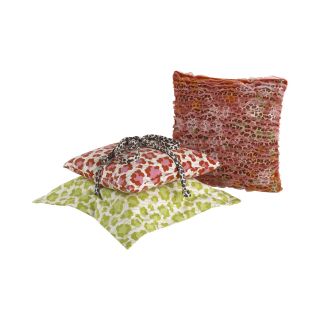 COTTON TALES Cotton Tale Here Kitty Kitty 3 pc. Pillow Set, Green/Brown/Pink,
