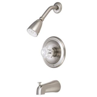 Satin Nickel Single Handle Bath Tub/ Shower Faucet Set