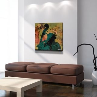 Alexis Bueno The Color Of Jazz Xxi Oversized Canvas Wall Art (Over sizedSubject AbstractImage dimensions 30 inches high x 30 inches wideOuter dimensions 30 inches high x 30 inches wide x 1.5 inches deep )