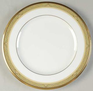 Noritake Golden Pageantry Salad Plate, Fine China Dinnerware   Bone, Floral & Ye