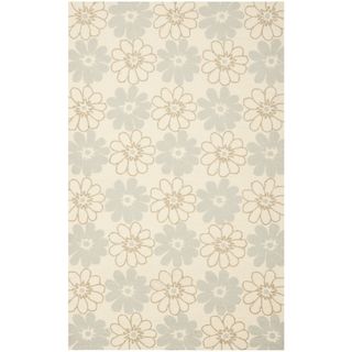 Safavieh Four Seasons Stain Resistant Hand hooked Ivory Rug (5 X 8)