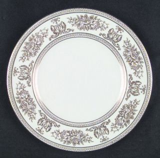 Wedgwood Columbia Gold (Gold Flowers,White Body) Salad Plate, Fine China Dinnerw