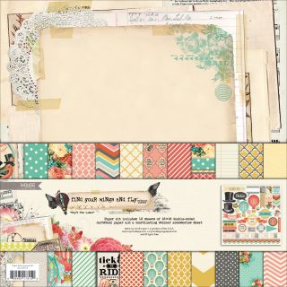 Find Your Wings and Fly Paper and Accessories Kit 12x12in skys The Limit