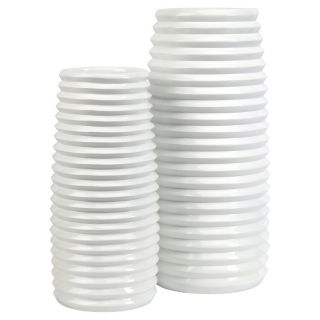 Daley Ribbed Vases   Set of 2 Multicolor   10327 2