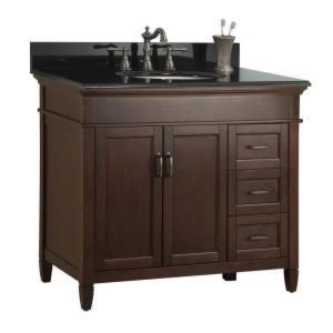 Foremost ASGABK3722DR Ashburn 37 Vanity with Right Drawers & Granite Top