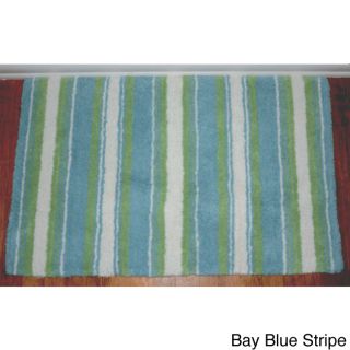 Tommy Bahama Breeze Stripe Cotton 21 X 34 Bath Rug