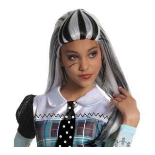 Monster High Frankie Stein Wig   Child, Black, Womens