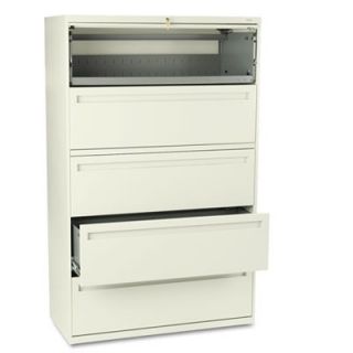 HON 700 Series Five Drawer Lateral File w/Roll Out &