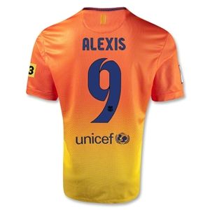 Nike Barcelona 12/13 ALEXIS Away Soccer Jersey