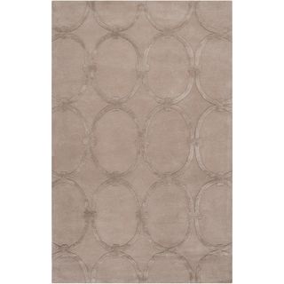 Candice Olson Hand tufted Tan Acropolis Trellis Pattern Wool Rug (33 X 53)