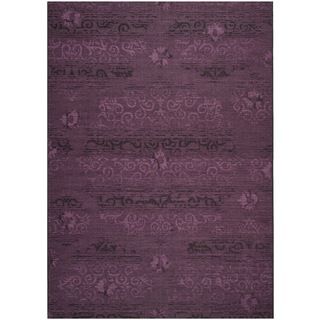 Safavieh Palazzo Black/purple Over dyed Traditional Chenille Rug (8 X 11)