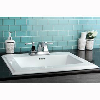 Surface Mount 4 inch Center Bathroom Sink