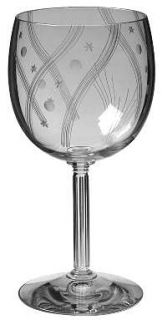 Fostoria Celestial (Stem #6011) Water Goblet   Stem #6011,Cut 731, Cut Swirl/Dot