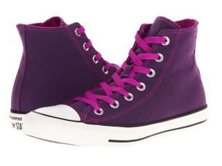 Converse Chuck Taylor All Star Dark Wash Neons Hi Womens Shoes (Purple)