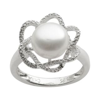 Cultured Freshwater Pearl & Diamond Accent Ring, Womens