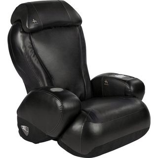 Human Touch Ijoy 2580 Black Home Massage Chair And Recliner (refurbished) (BlackQuad roller massageEasy care faux leather and suede cover Four massage functions Rolling, kneading, compression, percussionThree invigorating 15 minute programmed sessionsRan