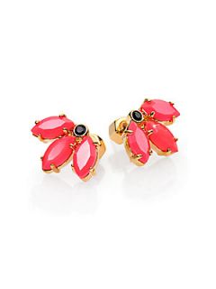 Marc by Marc Jacobs Marquis Palm Stud Earrings   Pink