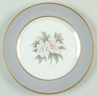 Royal Jackson Countess Heirloom Gray (Gold) Salad Plate, Fine China Dinnerware  