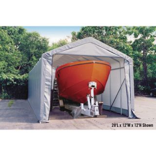 ShelterLogic 14 Ft.W Peak Style Instant Garage   Gray, 20ft.L x 15ft.W x 12ft.H,